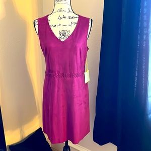Faux suede dress